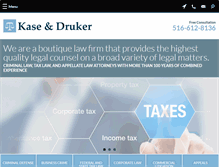 Tablet Screenshot of kaseanddruker.com